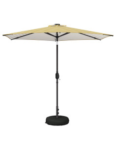 Parasol da Giardino con Luci LED 270 x 270 cm Poliestere 2