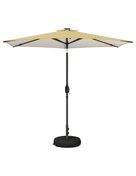 Parasol da Giardino con Luci LED 270 x 270 cm Poliestere