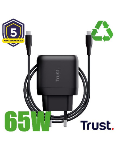MAXO 65W USB-C CHARGER BLK