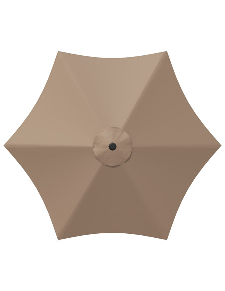 Parasol da Giardino con Luci LED 300 x 300 cm Poliestere