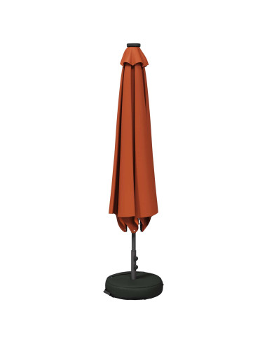 Parasol da Giardino con Luci LED 300 x 300 cm Poliestere