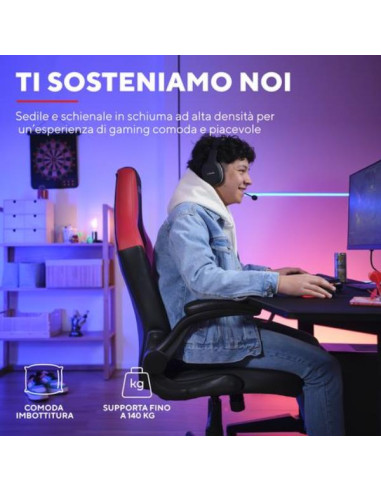 GXT703R RIYE GAMING CHAIR RED