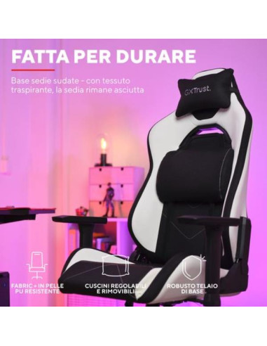 GXT714W RUYA ECO GAMING CHAIR WHITE