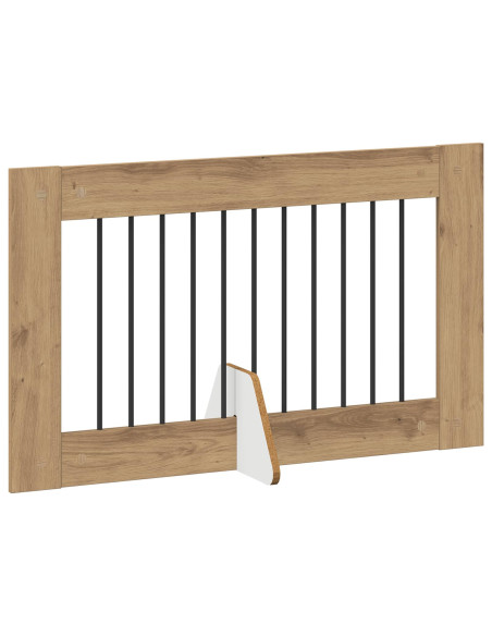 Cancello per cani con supporti 6 pcs Rovere Artigianale
