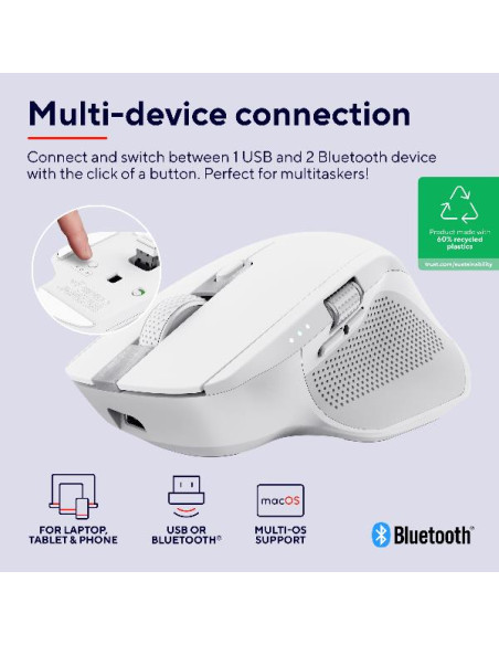 OZAA+ MULTI-DEVICE WIRELESS MOUSE W