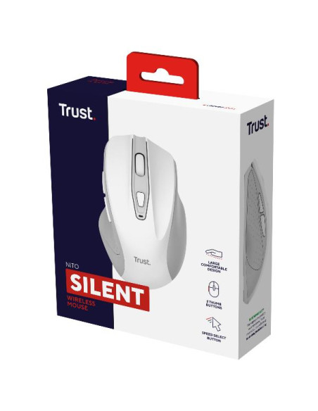 NITO SILENT WIRELESS MOUSE - WHITE