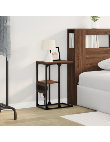 Armadio da Notte Rovere marrone 41.5 x 26 x 60.5 cm