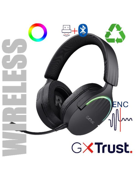 GXT491 FAYZO WIRELESS HEADSET BLK