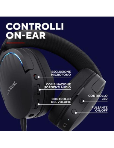 GXT491 FAYZO WIRELESS HEADSET BLK