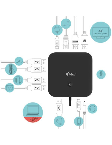 USB-C HDMI DP+P.D.100W+CHARG-C112W