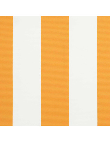 Telo di ricambio per tenda da sole Giallo e Bianco 600 × 350 cm