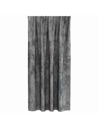 Tende in Velluto con tende 2 pcs Grigio 175 x 140 cm Velluto