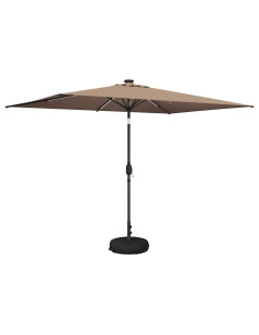 Parasol da Giardino con Luci LED 200 x 300 cm Poliestere