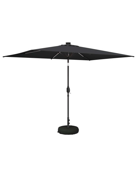 Parasol da Giardino con Luci LED 200 x 300 cm Poliestere
