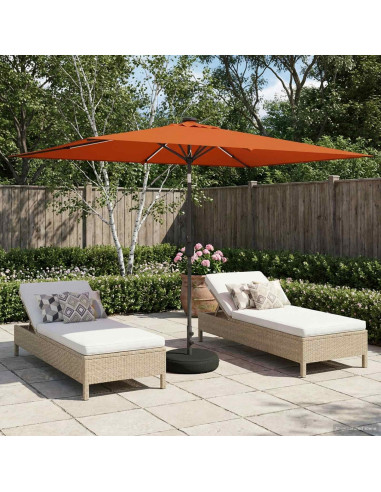 Parasol da Giardino con Luci LED 200 x 300 cm Poliestere