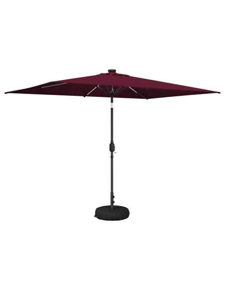 Parasol da Giardino con Luci LED 200 x 300 cm Poliestere