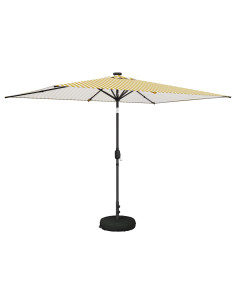 Parasol da Giardino con Luci LED 200 x 300 cm Poliestere