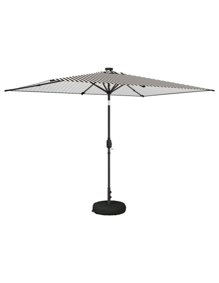 Parasol da Giardino con Luci LED 200 x 300 cm Poliestere