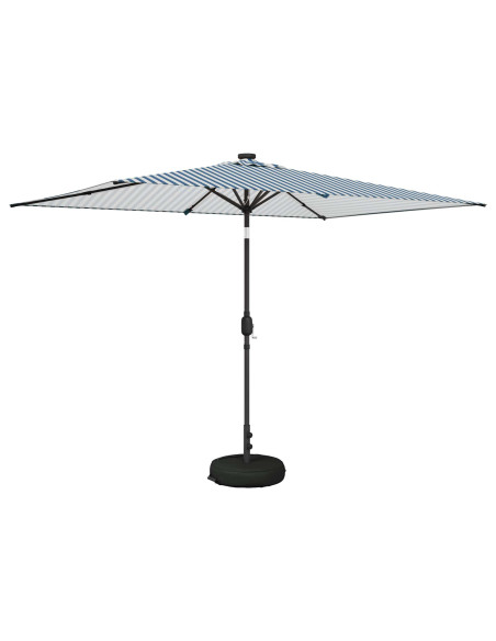 Parasol da Giardino con Luci LED 200 x 300 cm Poliestere