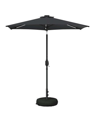 Parasol da Giardino con Luci LED 230 x 230 cm Poliestere