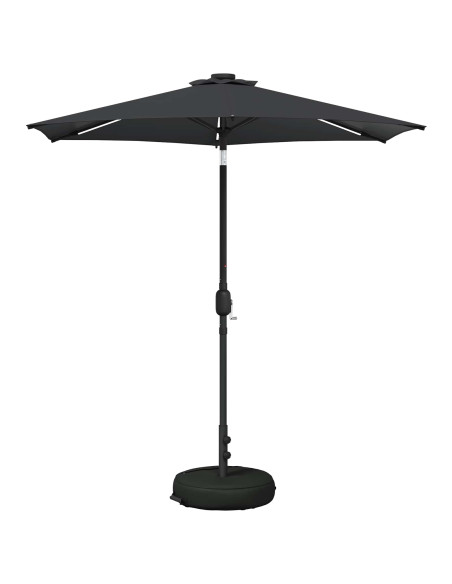 Parasol da Giardino con Luci LED 230 x 230 cm Poliestere