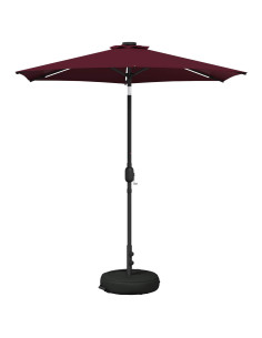 Parasol da Giardino con Luci LED 230 x 230 cm Poliestere