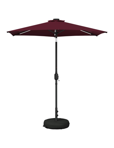 Parasol da Giardino con Luci LED 230 x 230 cm Poliestere