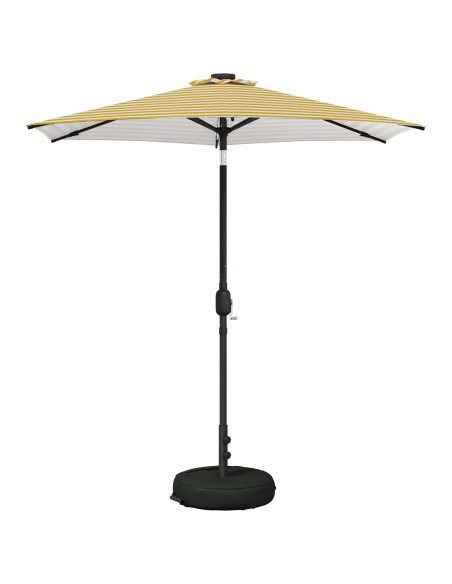 Parasol da Giardino con Luci LED 230 x 230 cm Poliestere