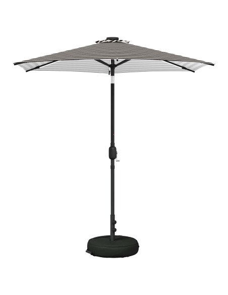 Parasol da Giardino con Luci LED 230 x 230 cm Poliestere