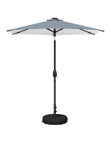Parasol da Giardino con Luci LED 230 x 230 cm Poliestere