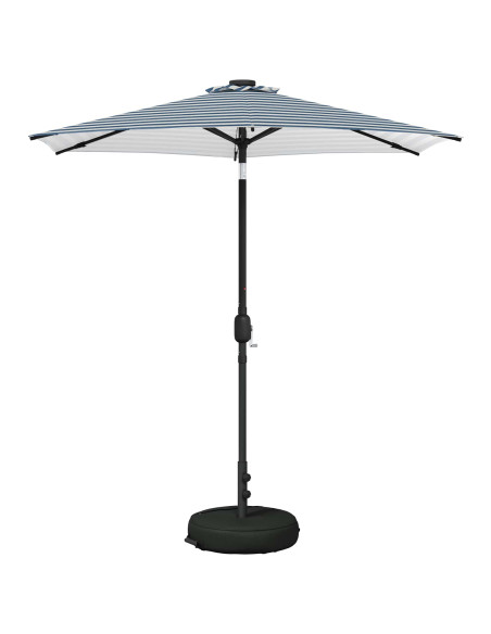 Parasol da Giardino con Luci LED 230 x 230 cm Poliestere