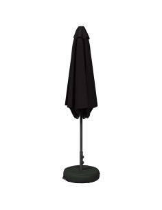 Ombrello da giardino 300 x 300 cm Poliestere Rettangolare Nero 2