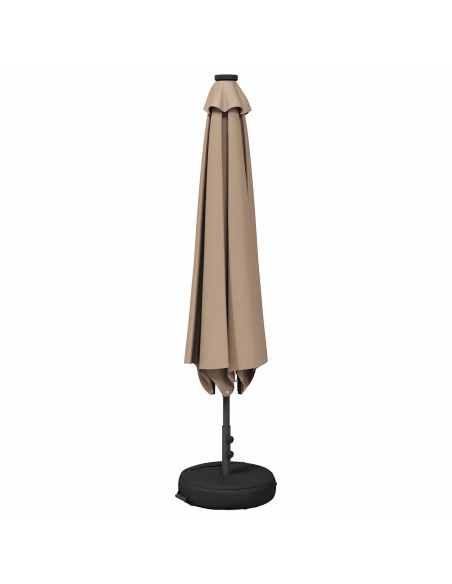 Parasol da Giardino con Luci LED 200 x 300 cm Poliestere