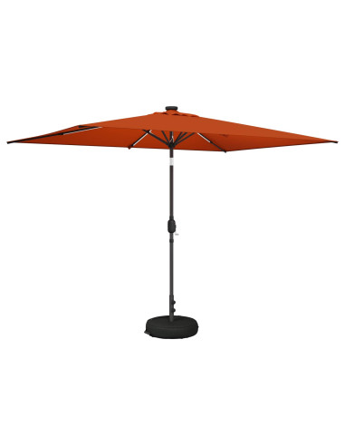 Parasol da Giardino con Luci LED 200 x 300 cm Poliestere