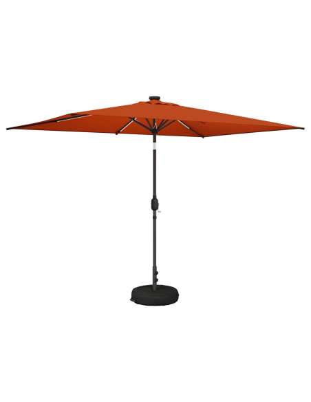 Parasol da Giardino con Luci LED 200 x 300 cm Poliestere