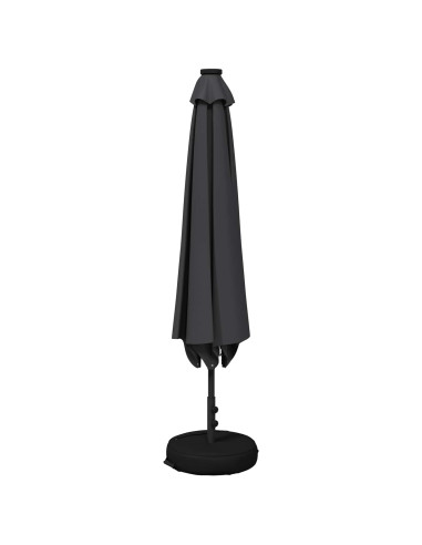 Parasol da Giardino con Luci LED 230 x 230 cm Poliestere
