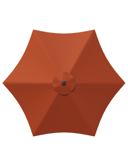 Parasol da Giardino con Luci LED 230 x 230 cm Poliestere