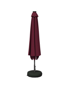 Parasol da Giardino con Luci LED 230 x 230 cm Poliestere 2