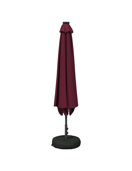 Parasol da Giardino con Luci LED 230 x 230 cm Poliestere