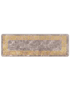 Runner Tappeto MARSA Grigio 50 x 150 cm Poliestere e PVC 2