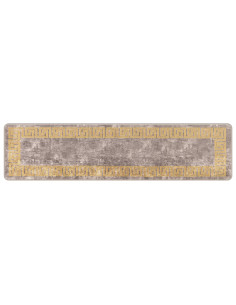 Runner Tappeto MARSA Grigio 50 x 200 cm Poliestere e PVC 2
