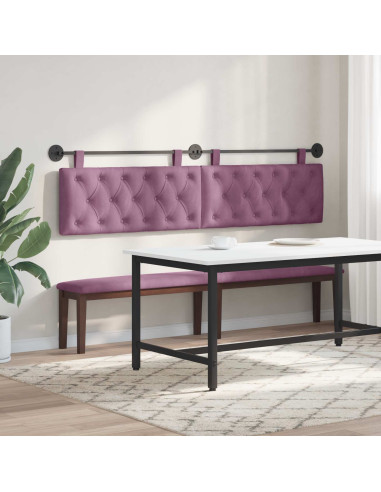 Testata appesa Montaggio a parete Viola 210 x 55 x 7 cm Velluto