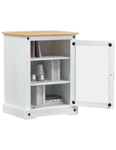 Mobile HiFi Bianco 60 x 50 x 82 cm Pino massello