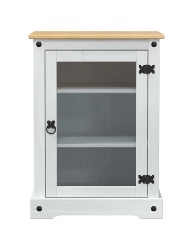 Mobile HiFi Bianco 60 x 50 x 82 cm Pino massello