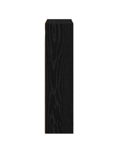 Armadio da bagno a muro Rovere Nero 40 x 16 x 62,5 cm