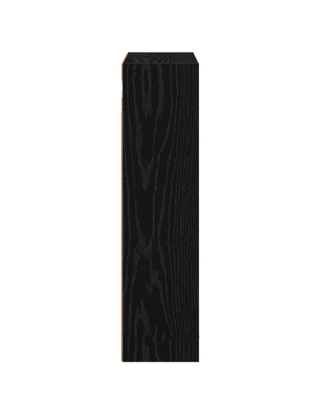 Armadio da bagno a muro Rovere Nero 40 x 16 x 62,5 cm