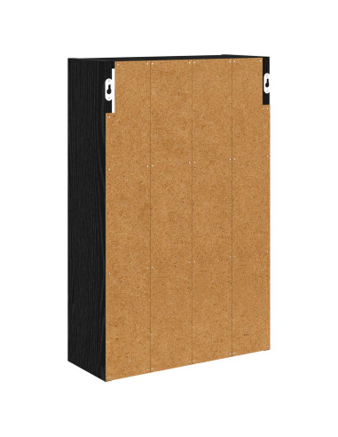 Armadio da bagno a muro Rovere Nero 40 x 16 x 62,5 cm