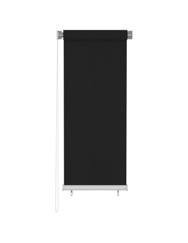 Tenda a Rullo per Esterni 60x140 cm Nera