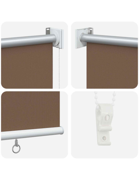 Voletta a rullo con protezione UV Tortora 120 x 140 cm