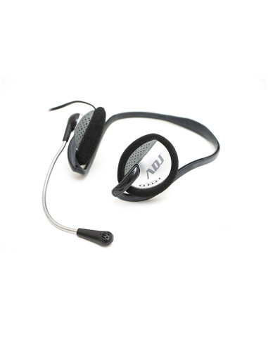 CUFFIA C/MICROFONO 3,5MM BK/GY EASY SMARTPHONE/TABLET ADJ